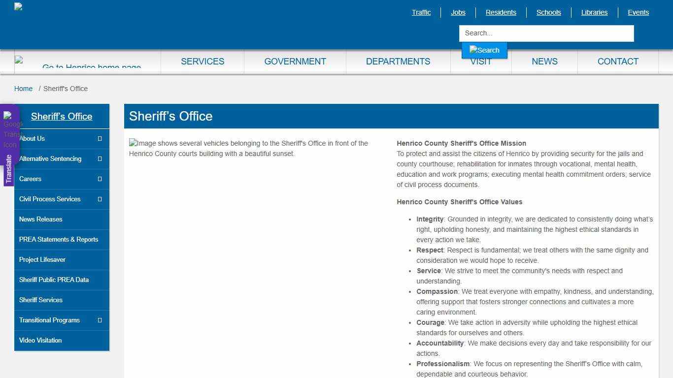 Sheriff's Office » Henrico County, Virginia